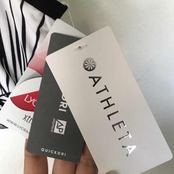 5x$25 NWT Athleta Retro Palm Twist Bikini Top - Picture 11 of 14